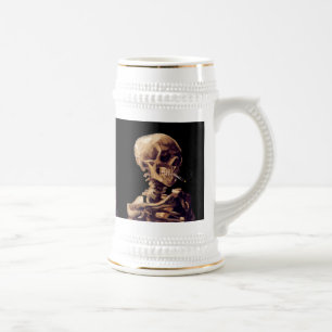 Chope À Bière Squelette de tabagisme par Van Gogh
