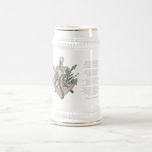 Chope À Bière St Philomena Stein avec la prière