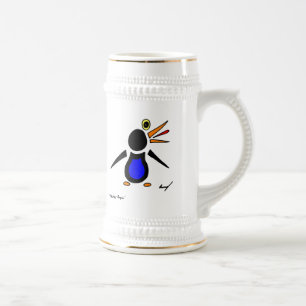 Chope À Bière Stein de pingouin Abstrait