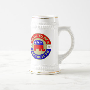 Chope À Bière Stein républicain fier
