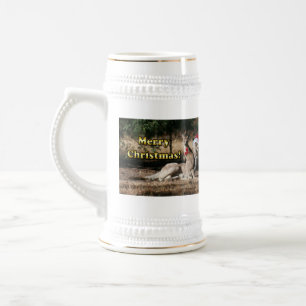 Chope À Bière Style australien Kangaroos de Noël