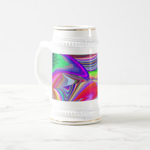 Chope À Bière Summerrainbow, Rainbowart 3D Abstrait