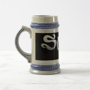 Chope À Bière Surf noir bleu stein