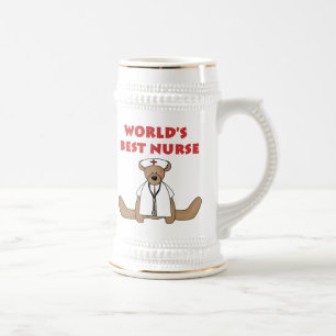 Chope À Bière T-shirts et cadeaux de Bear World's Best Nurse