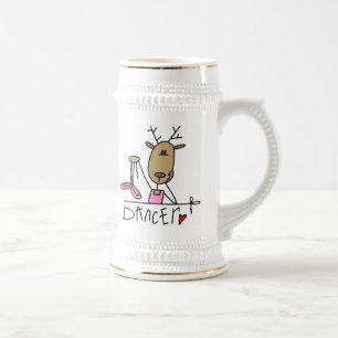 Chope À Bière T-shirts et cadeaux de renne de danseur