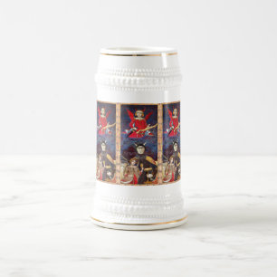 CHOPE À BIÈRE TAROTS DE RENAISSANCE ANTIQUE 15 /LE DIABLE