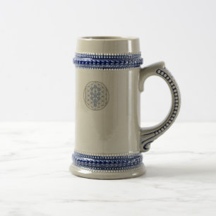 Chope À Bière Taurian - arbre de la vie - fleur de la vie