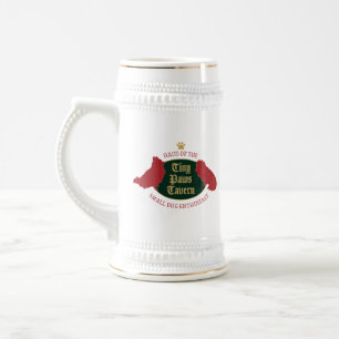 Chope À Bière Tiny Paws Tavern Beer Stein - Petit Chien passionn