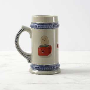 Chope À Bière Toast de Cute kawaii et dessin animé de grille-pai