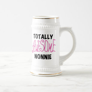 Chope À Bière Totalement génial Nonnie Pink Tshirts et cadeaux