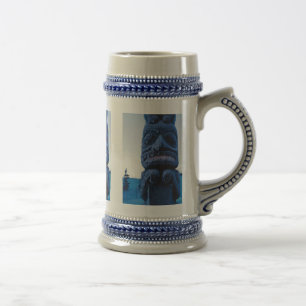 Chope À Bière Totem de l'Alaska Pôle scène d'hiver Fancy Krog