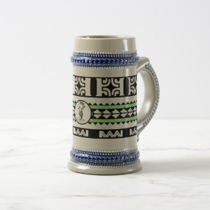 Chope à bière Tribal Ethnic/Bande Vert