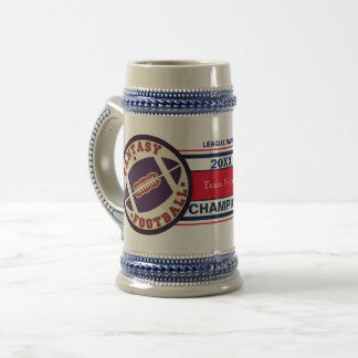 Chope À Bière Trophée du champion d'Imaginaire de football (roug