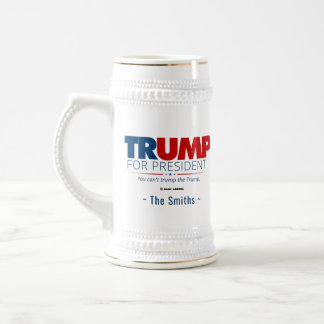 Chope À Bière Trump pour Président Ajoutez Votre Nom