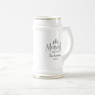 Chope À Bière Typographie rustique de Noël minimaliste moderne
