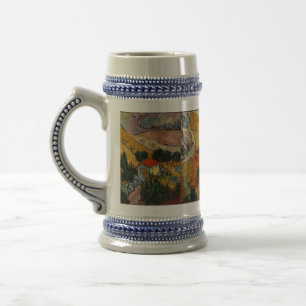 Chope À Bière Van Gogh Paysage avec Maison et Plowman