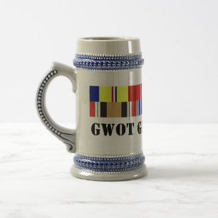 Chope À Bière Vétéran de l'Irak et de l'Afghanistan