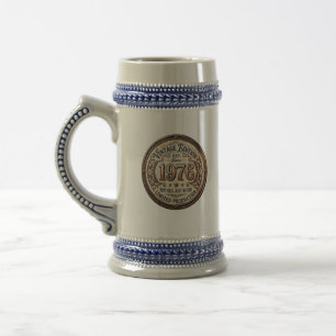 Chope à bière vintage 1976 pour anniversaire