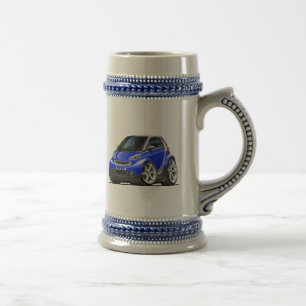 Chope À Bière Voiture bleue intelligente