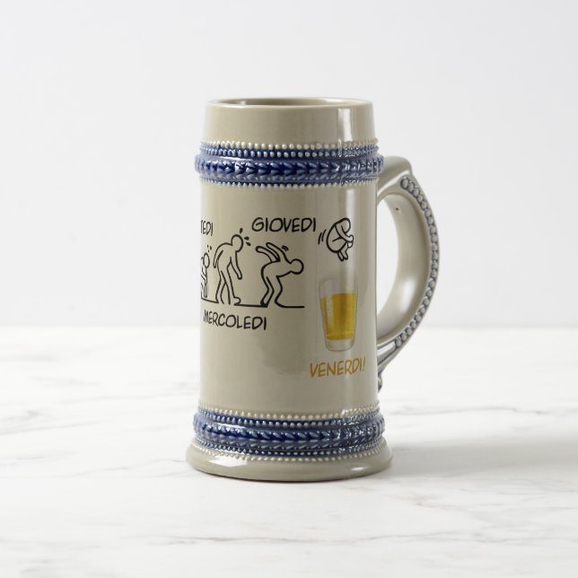 Chope À Bière Volution de la bière (Devant droit)
