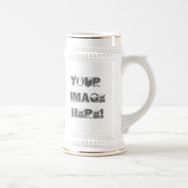 Chope À Bière Votre image ici !  Conception faite sur commande (Droite)