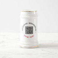 Votre QR Code Scan Info Texte personnalisé Bière S