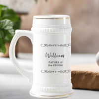 Whimsical Doodle Black and White Wedding Party