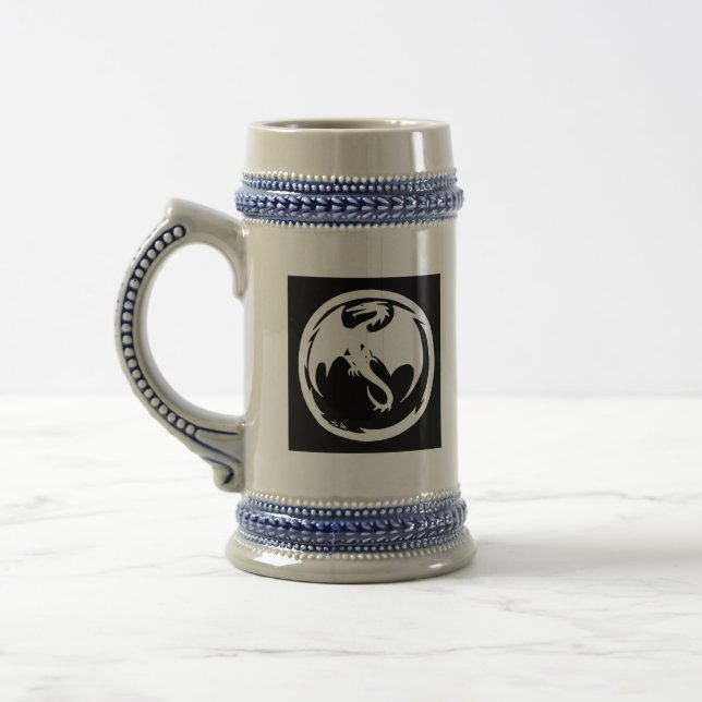 Chope À Bière White Dragon beer stein (Gauche)
