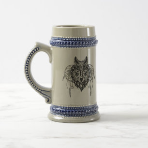 Chope À Bière Wolf & Dreamcatcher Stein