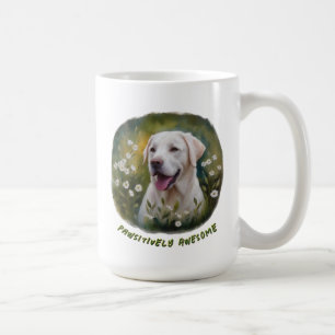 Chope blanche labrador d'une grande beauté