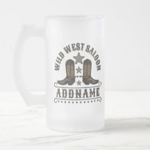 Western Cowboy Boots AJOUTER LE NOM Sheriff Spurs