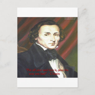 Chopin How To Play Quote Gifts Cards & Tees