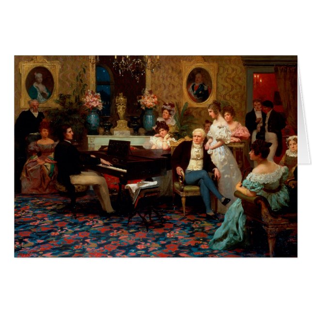 Chopin jouant le piano (Devant horizontal)