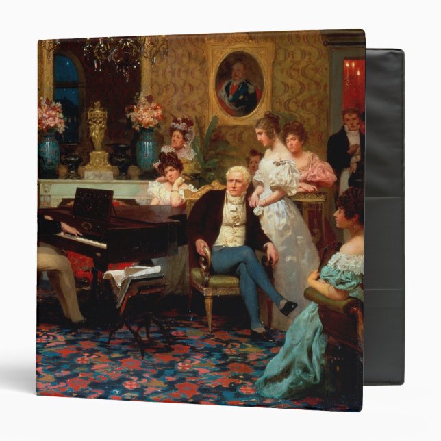 Chopin Playing the Piano Binder (Front/Inside)