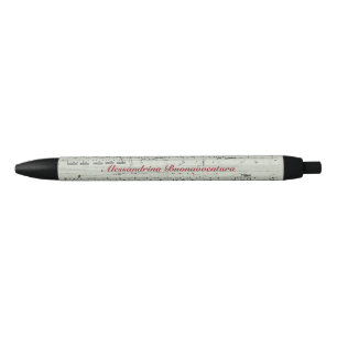 Chopin Polonaise for Piano Customizable Name Black Ink Pen