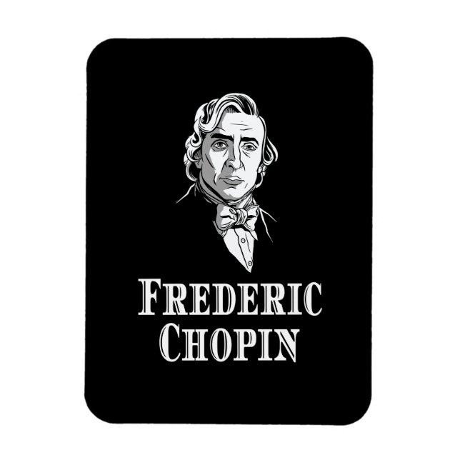 Chopin Portrait Classical Music Magnet (Vertical)