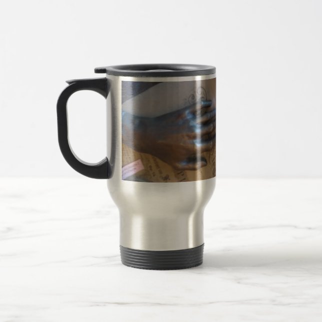 Chopin's hand cast Travel Mug (Left)