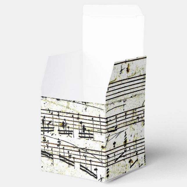 Chopin's "Polonaise" Favor Box (Opened)