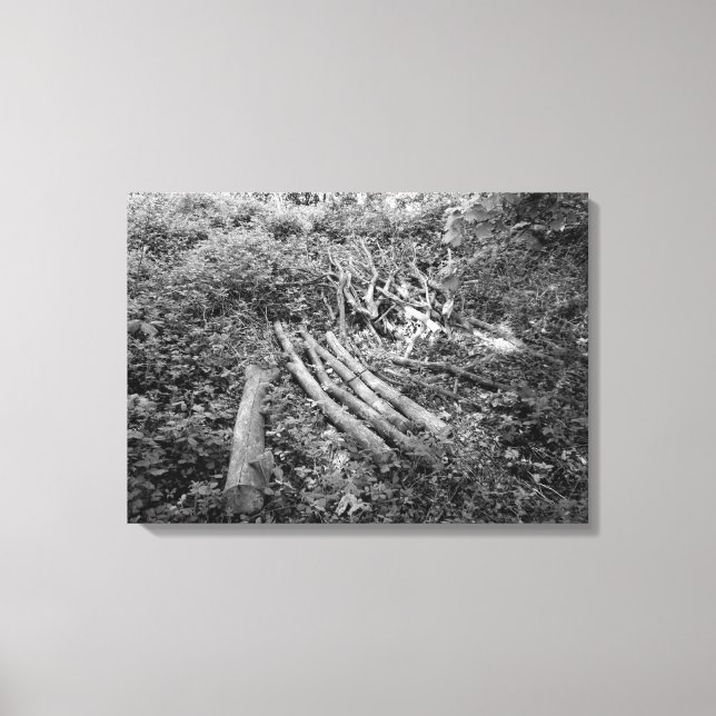 Chopped Up Tree Canvas Print (Front)