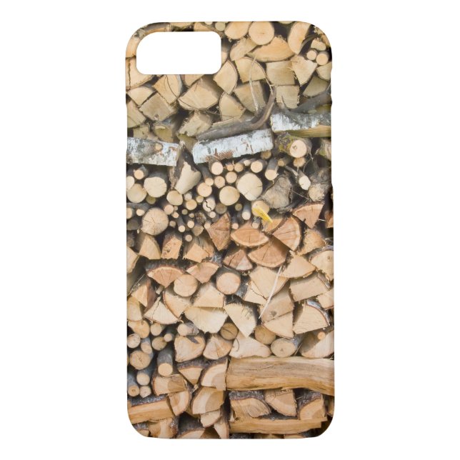 Chopped wood on a pile iphone 7 protection case (Back)
