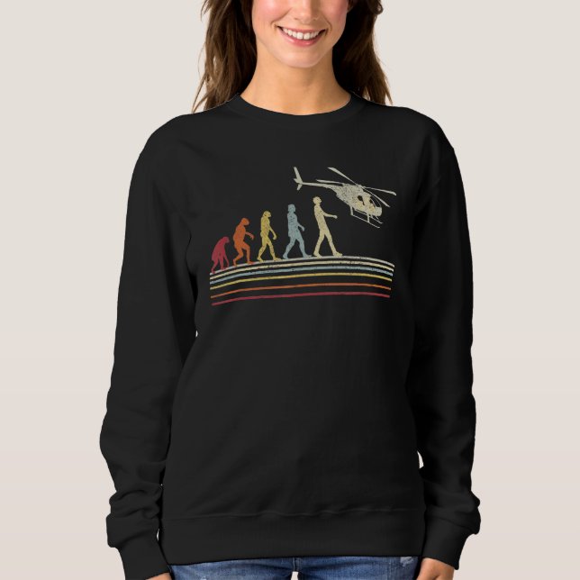 Chopper Avitation Heli Aviator Evolution  Helicopt Sweatshirt (Front)
