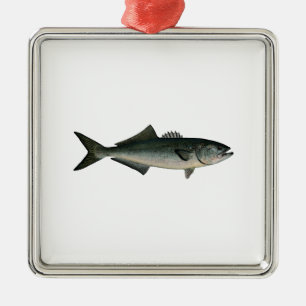 Chopper Bluefish Metal Ornament