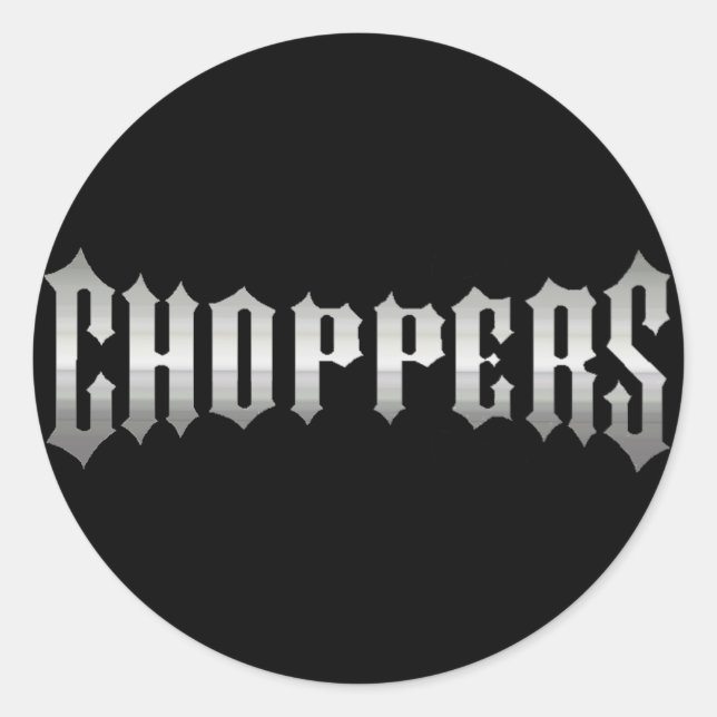 CHOPPER CLASSIC ROUND STICKER (Front)