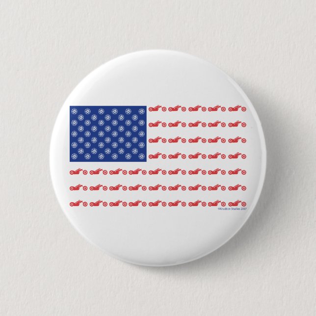 CHOPPER-FLAG-[Converted] 2 Inch Round Button (Front)