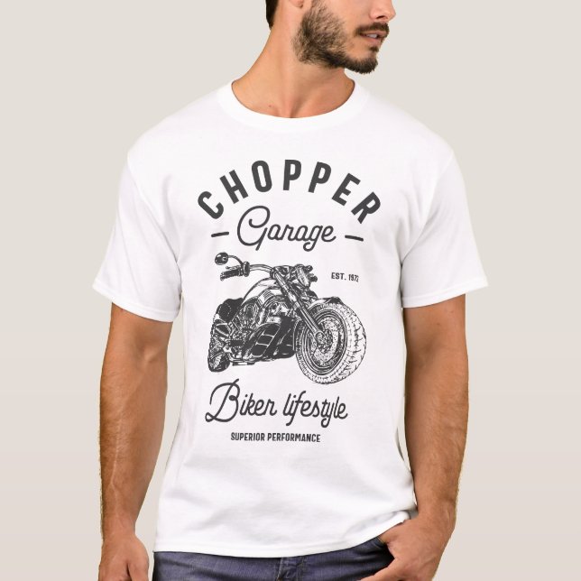 Chopper Garage T-Shirt (Front)