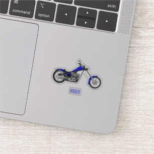 Chopper motorcycle cartoon illustration