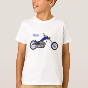 Chopper motorcycle cartoon illustration T-Shirt