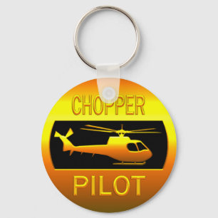 Chopper Pilot Keychain