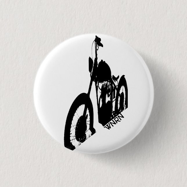 Chopper Shadow 1 Inch Round Button (Front)