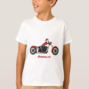 Chopper style motorcycle illustration T-Shirt